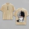 Hot Anime Jujutsu Kaisen Gojo Satoru Okkotsu Yuta Print T-shirt Men Women Tshirts Cotton Clothing Washed T Shirt Harajuku Tops