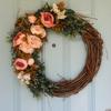 Wedding Decoration Wreath Natural Rattan Wreath Garland DIY Crafts Decor For Home Door Grand Tree Christmas Gift Party Ornament