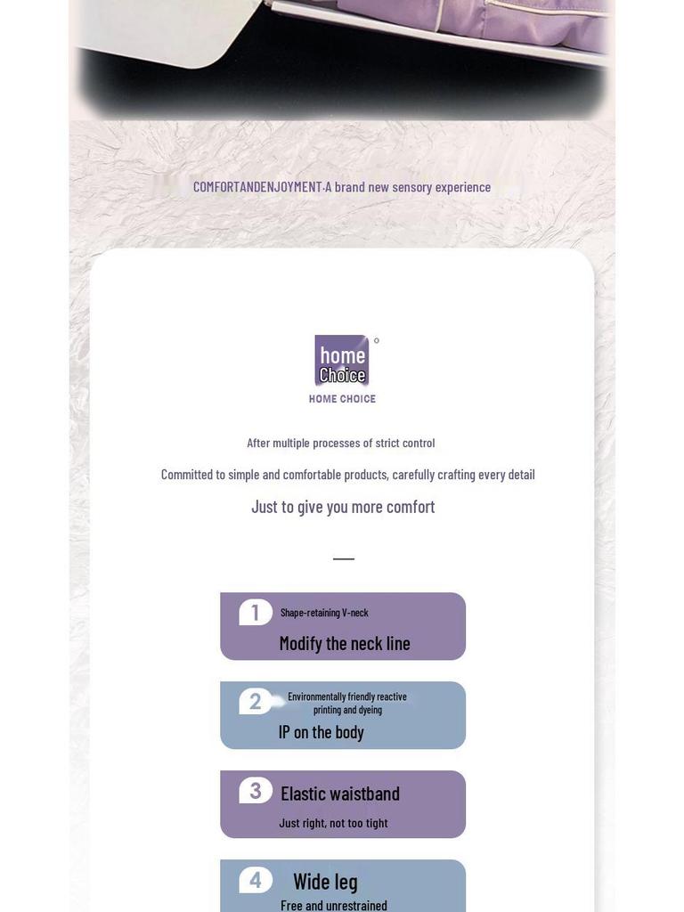 Women's Silky Purple Ice Silk Pajamas Set - Long-Sleeved Cardigan and Pants