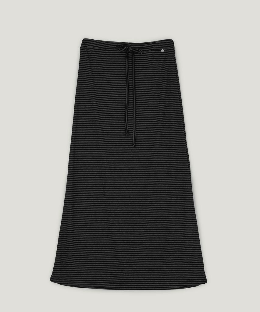 Teuwi Cloney Striped Maxi Long Skirt