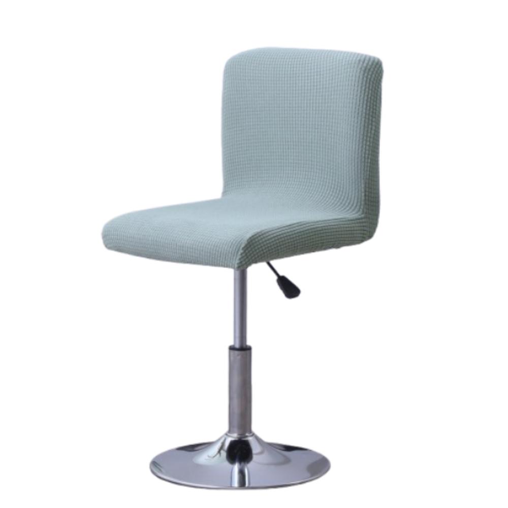 

Эластичный чехол для барного стула с короткой спинкой, пылезащитный защитный чехол для стула, украшение дома зелёный