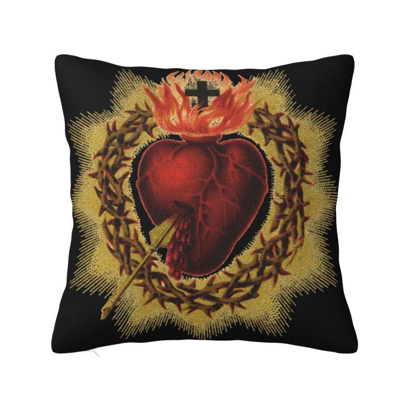 Jesus Saved My Life Cushion Covers Christian Religious Faith Velvet Luxury Pillows Decor Home
