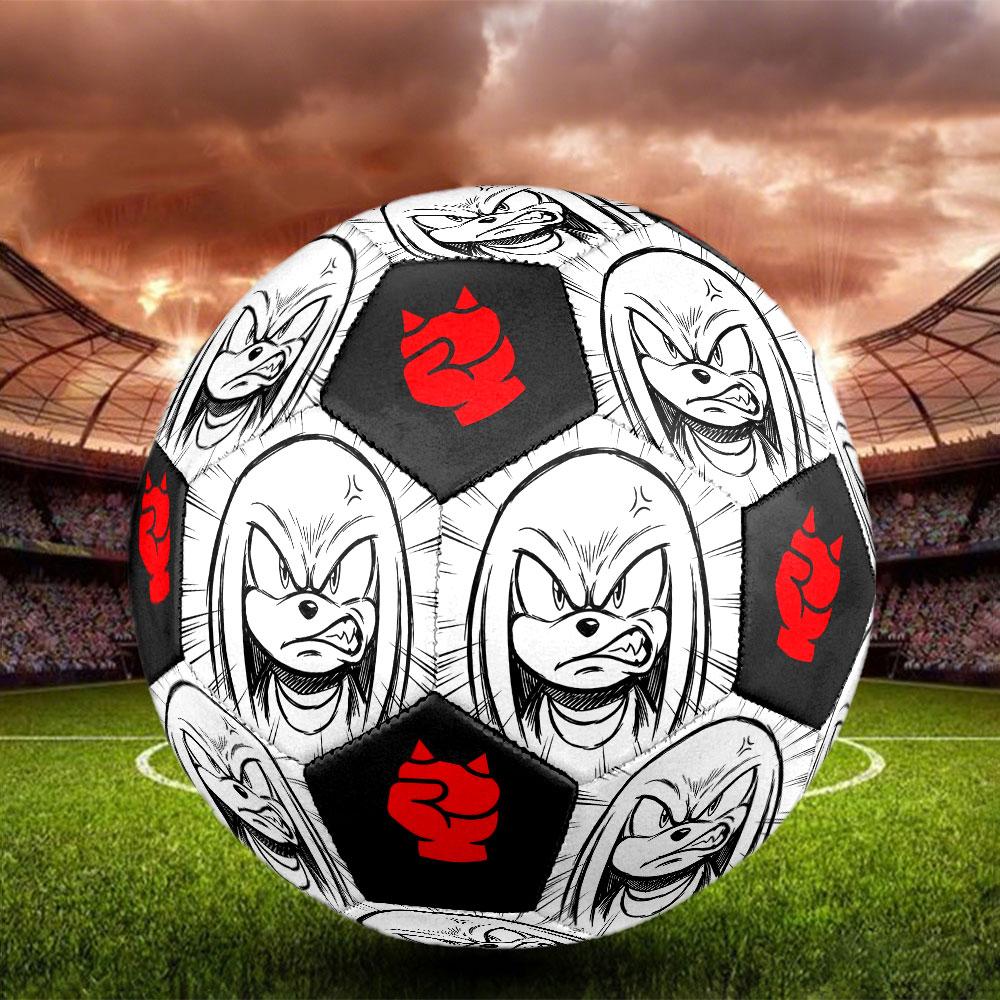 1pc Sonic the Hedgehog Soccer Ball Size 5 Indoor Soccer Ball Fashion Colorful Backyard Game - Great For Sports Fans Gift HE46