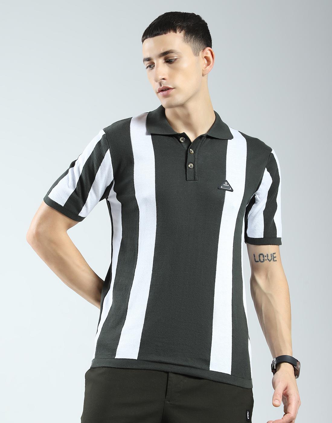 

Мужская футболка-поло ROCK.IT от House of Monte Carlo стандартного кроя XL оливковый