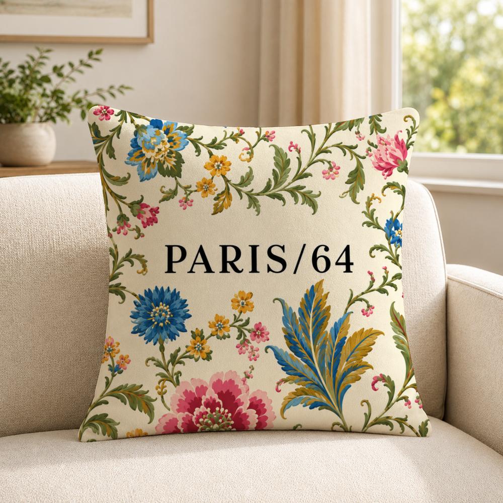 Brand 664 Paris Cushion Cover Shortplush Cushion Coverbreathableskinfriendlywashableroom Sofa Decor Gift
