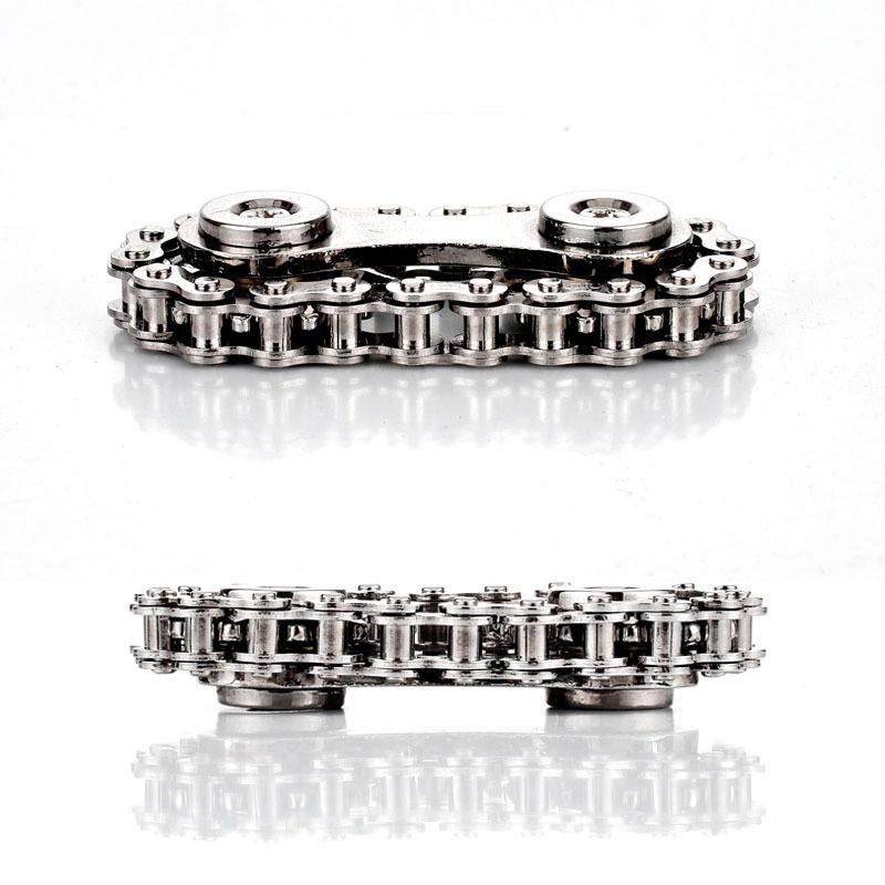 Sprockets Flywheel Fingertip Gyro Fidget Spinner Antistress Anxiety Metal Bike Chains Edc Spinner Fidget Toys For Adult Kids