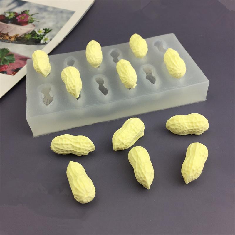 Moule à Gâteau Mousse Français en Silicone Design Cacahuète 2/8/12 Cavités Moule à Chocolat Outils Pâtisserie Desserts Cuisine