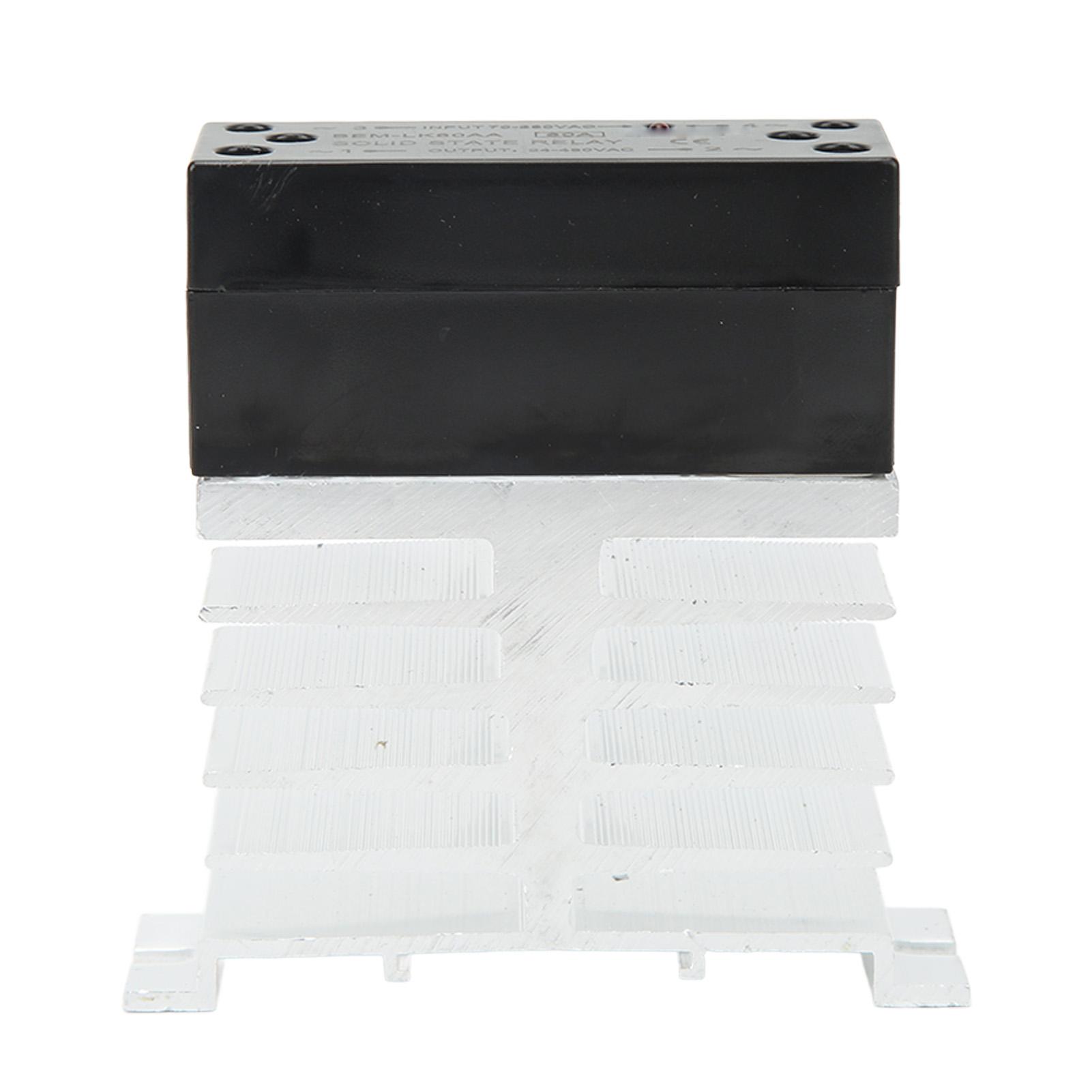 

AC to AC Solid State Relay with Heat Sink Flame Retardant 70280VAC Input 24480VAC Output SSR