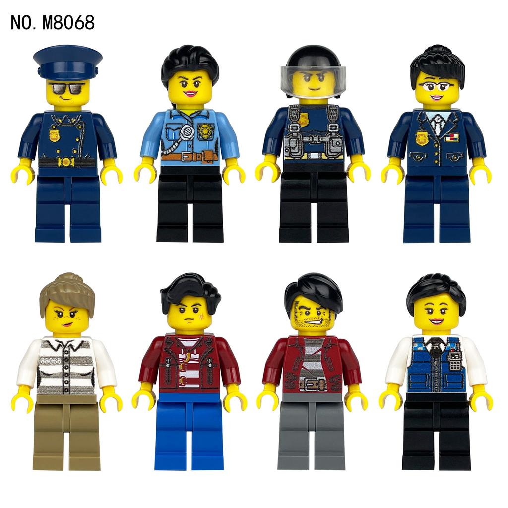 480 City Professional Police Special Police Building Block Small Particles Assembled Children'S Toys
