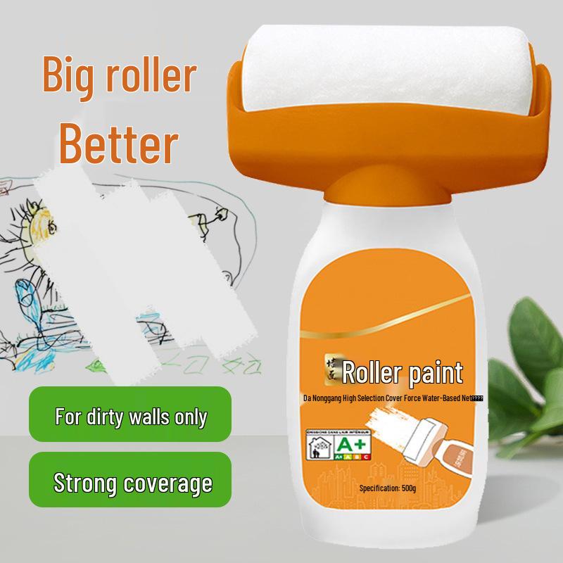 Large Bottle White Wall Repair Latex Paint Roller for Indoor Use