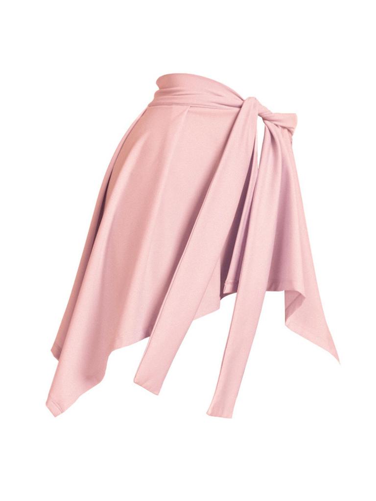 Anti-Exposure Tie-Up Yoga Skirt: Ballet Dance & Hip Cover