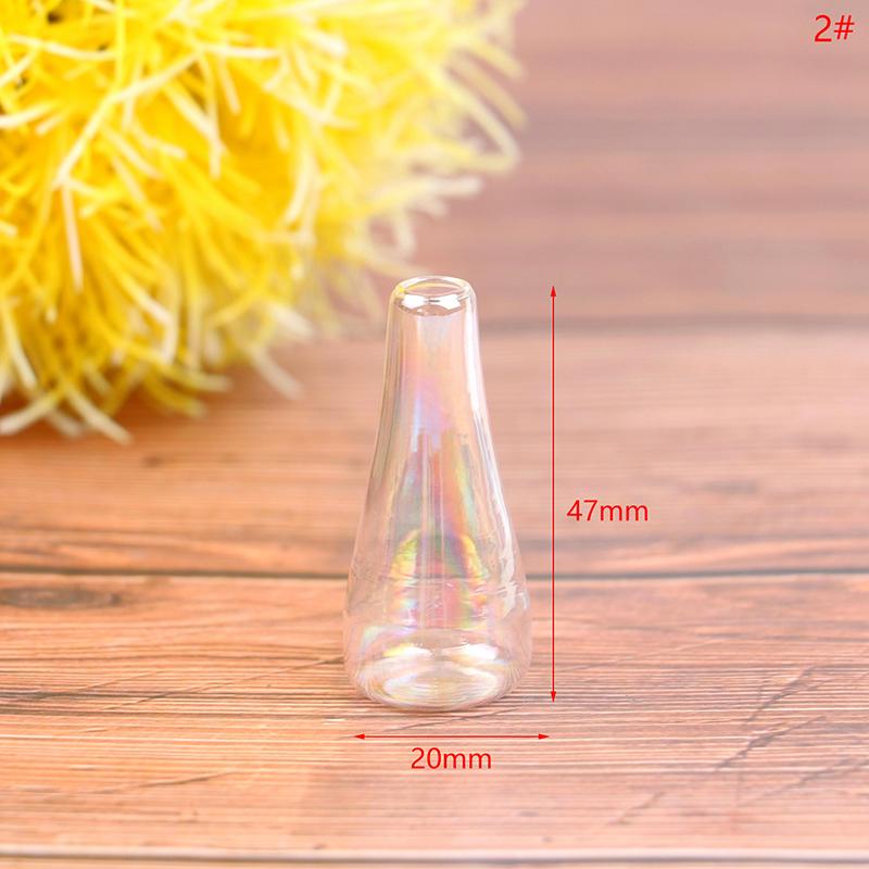 1:12 Dollhouse Miniature Transparent Glass Vase Glass Bottle Storage Tiny Jar Vial Decor Toy DIY Accessories Home Ornament