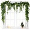 2025 Independence Day Norfolk Soft Rubber Hand-feel Pine Needles Christmas Garland