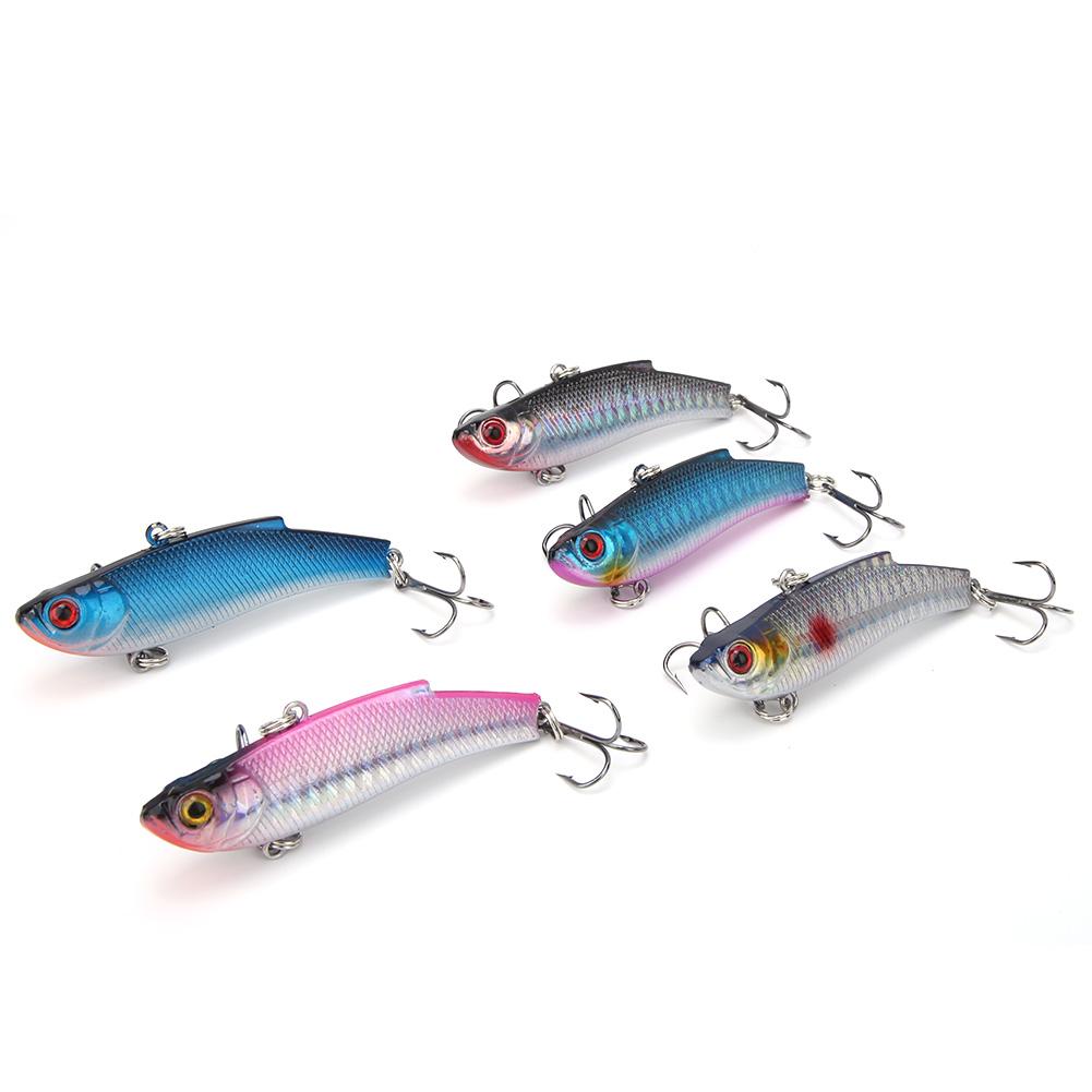 5 pcs 7cm 20g Swimbait Artificial Fishing Lures Hard Baits with Treble Hook Fish Tackle Accessories
