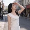 Women's Summer Lace Ruffle Dress - French Retro Style with Waist-Cinching Slim Fit