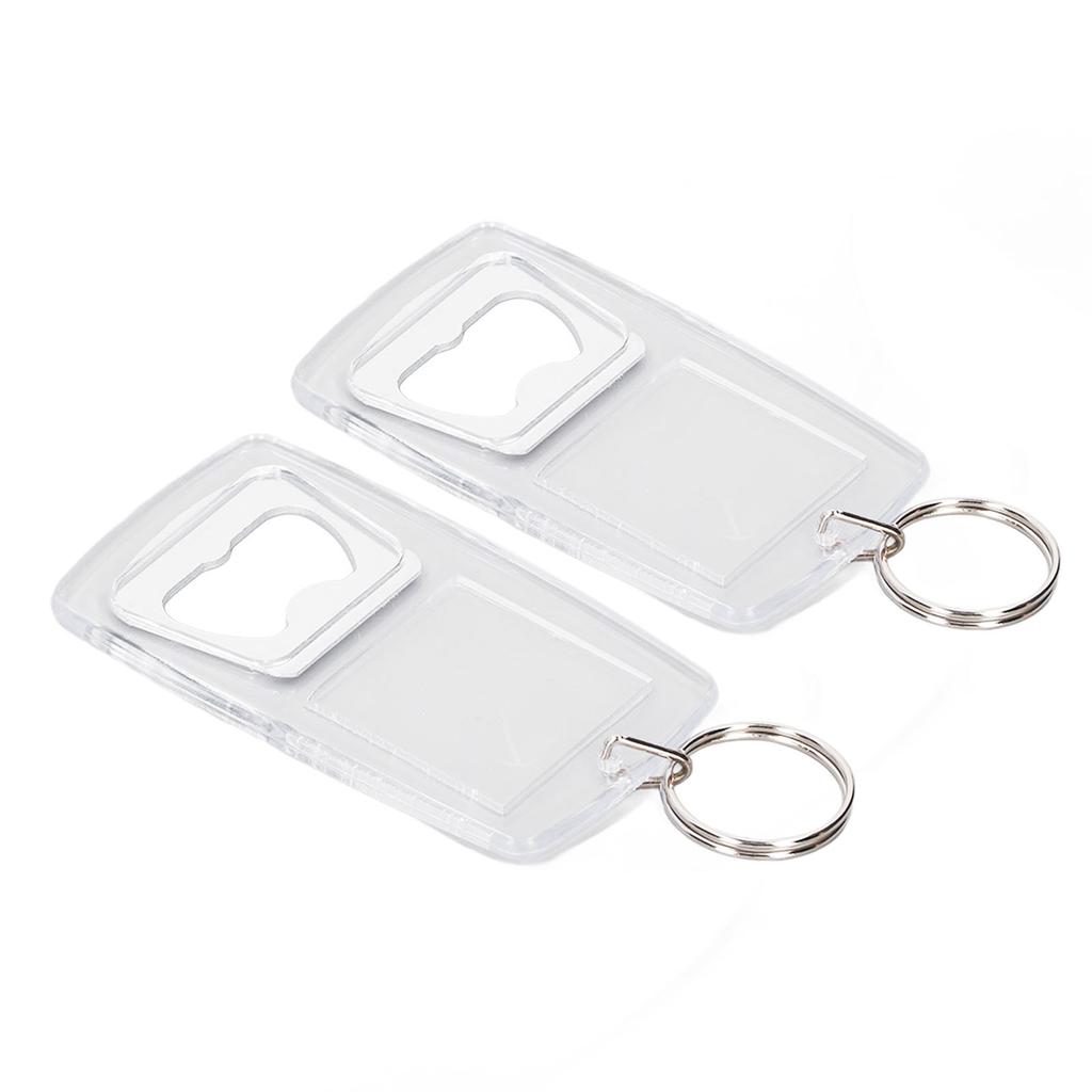 Photo Bottle Opener Keychian Large Size Acrylic Transparent Bottle Opener Keyring for Scenic Area