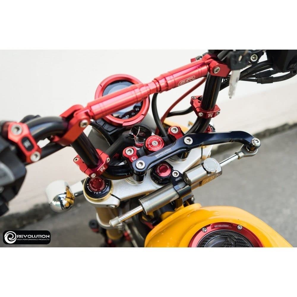 Revolution Common Handlebar Mounting Clamp CT125 MSX125 Grom Monkey125 Handlebar Mount Clamp 22mm Revolution Grom/Monkey/CT125 (Blue)