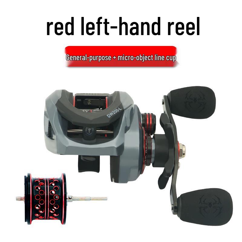 All-Metal Anti-Backlash Baitcasting Reel with Long Cast & Double Brake for Blackfish Lure Fishing