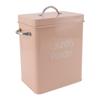Metal Laundry Room Container with Dual Side Handles with Spoon Lid Farmhouse Laundry Powder Container for Washing Powder Rice Dog Food