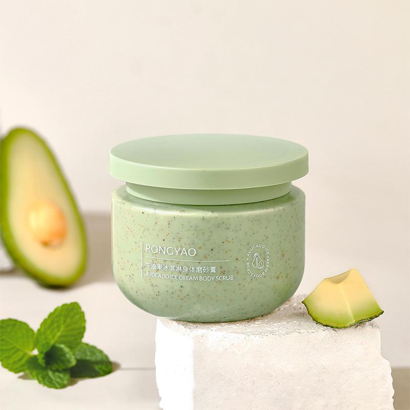 Avokado Iskrem Skrubb 250G Myk Eksfolierende Dyprensende Aminosyre Skrubb