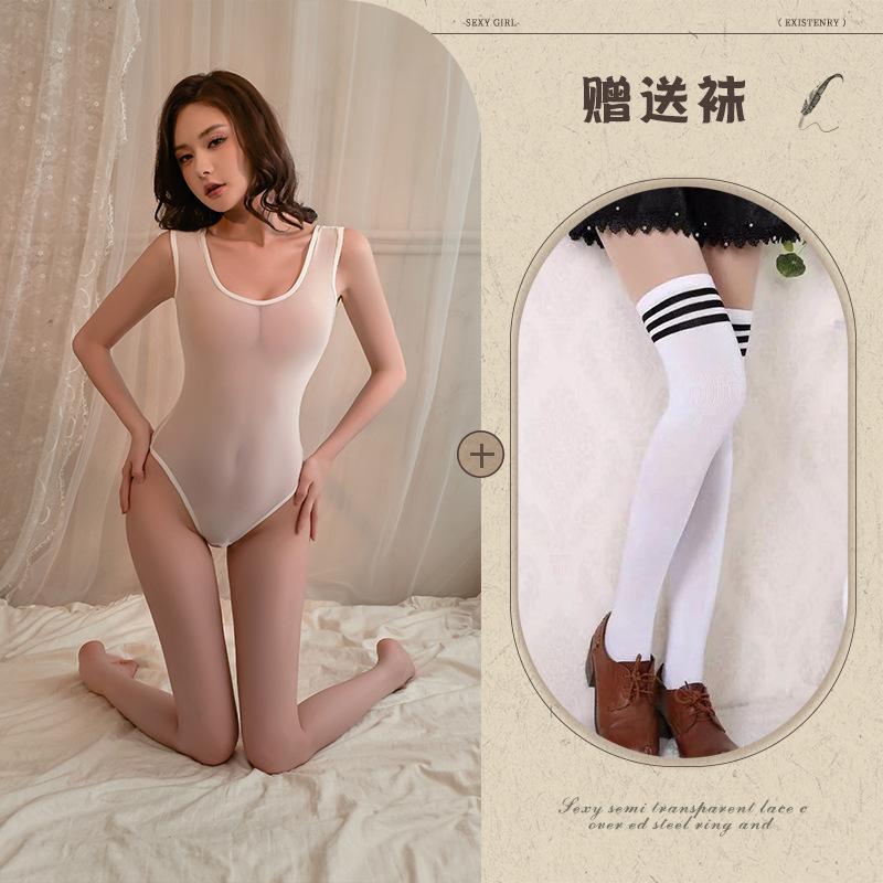 Sexy Underwear Small Breasts Show Big Japanese-style Seamless Sweet Onesie Free from Pure Desire To Open the Crotch Temptation Sexy Dead Pool Water