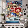 Wall Hanging Tapestry With Custom Name & Text, One Piece Decorative Tapestry For Bedroom