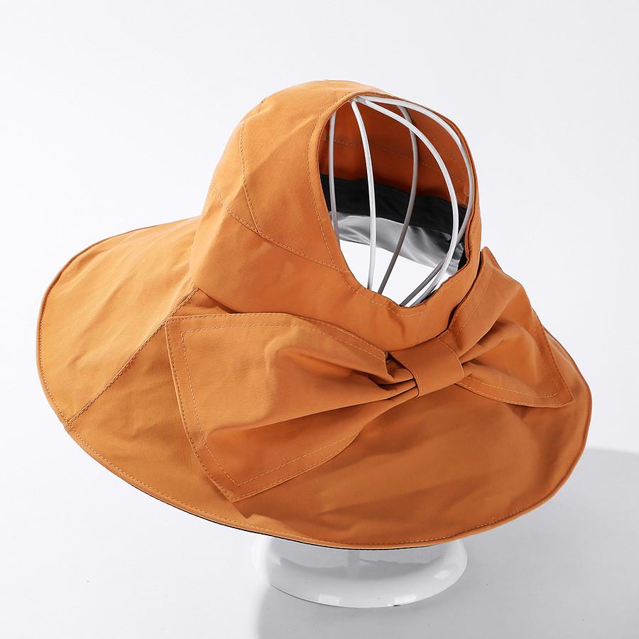 

Stylish Large Brim Sun Hat With Bow For Women Summer Black Jelly Top Hat Korean Style Caramel