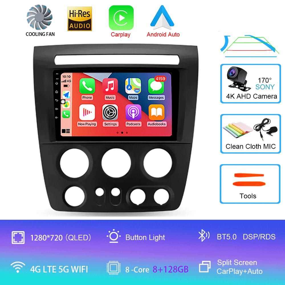 For Hummer H3 1 2005 2006 2007 - 2010 Car Radio Android14 Navigation GPS Multimedia Video Player Stereo Wireless Carplay Auto 4G