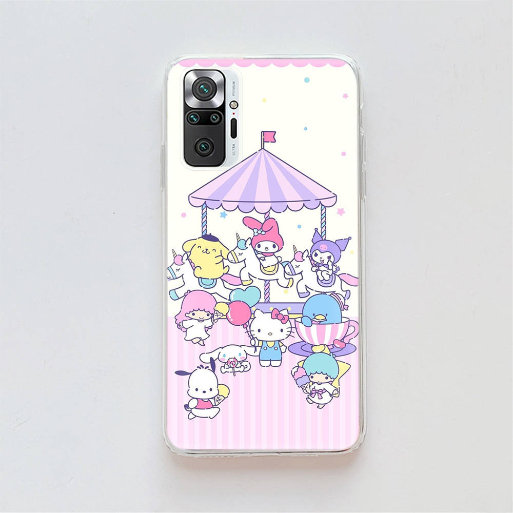 Transparent Case for Samsung A04 A14 A23 A34 A54 M23 M33 M52 M53 Realme Narzo 50 50I 50a Prime C35 C55 C30S 10 9 Pro H-32 Sanrio Characters