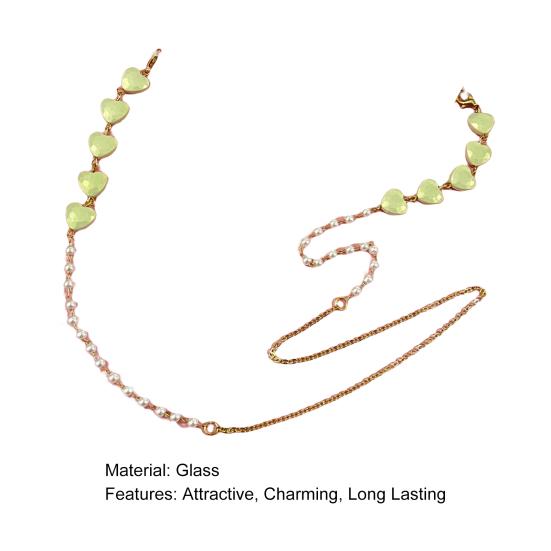 Glasses Chain Faux Pearl Design Corrosion Resistant Glass Eyeglasses Holder Strap Decorative Beaded Chain