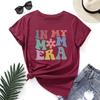 IN MY MOM Cotton T-Shirt Short Sleeve Round Neck Women 2d Print Tops