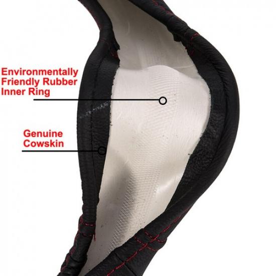 Cow Leather Car Steering Wheel Cover For Hyundai Tucson IX35 2004- I10 I20