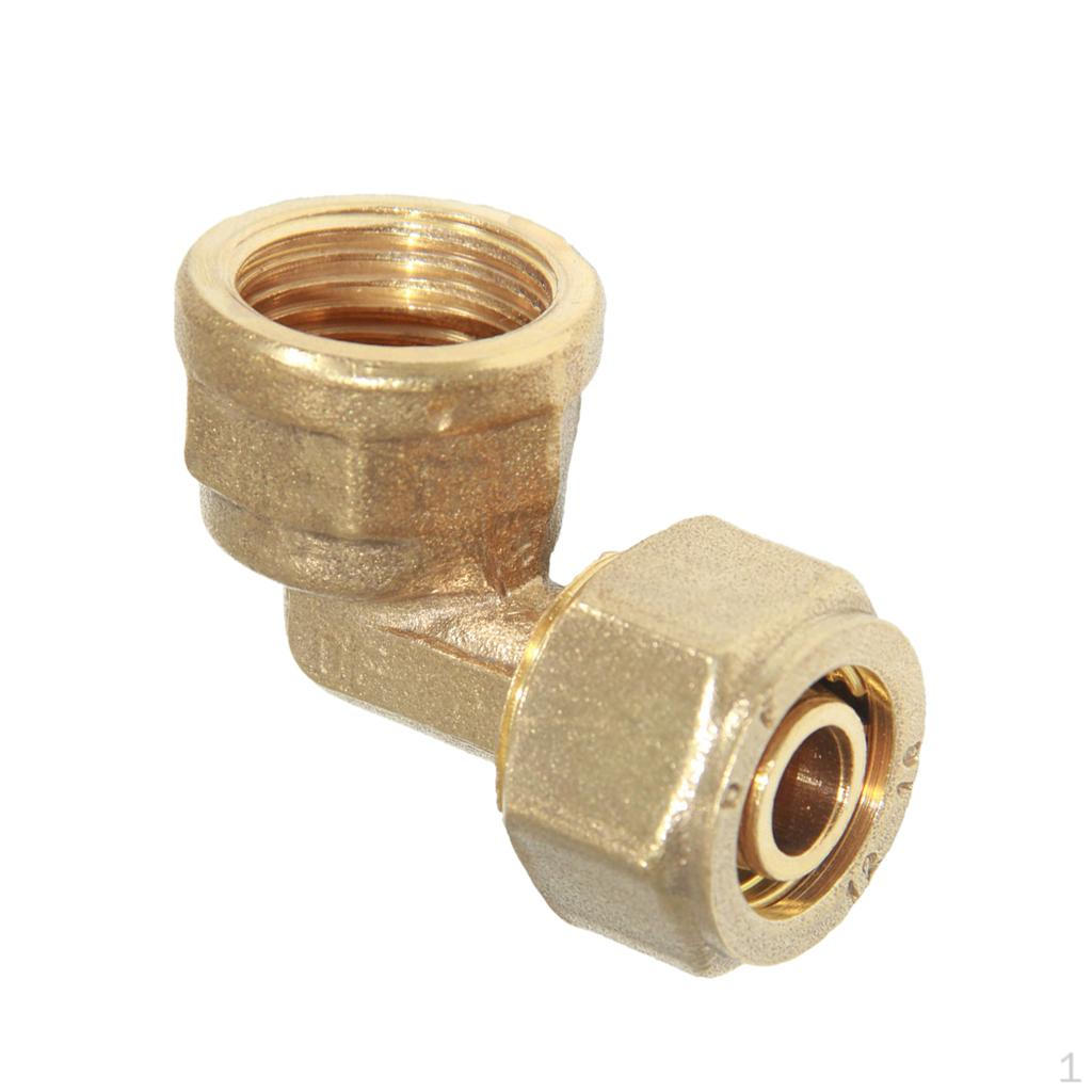 

Aluminum Compression Composite Pipe Female Elbow Fittings Brass L18x1/2