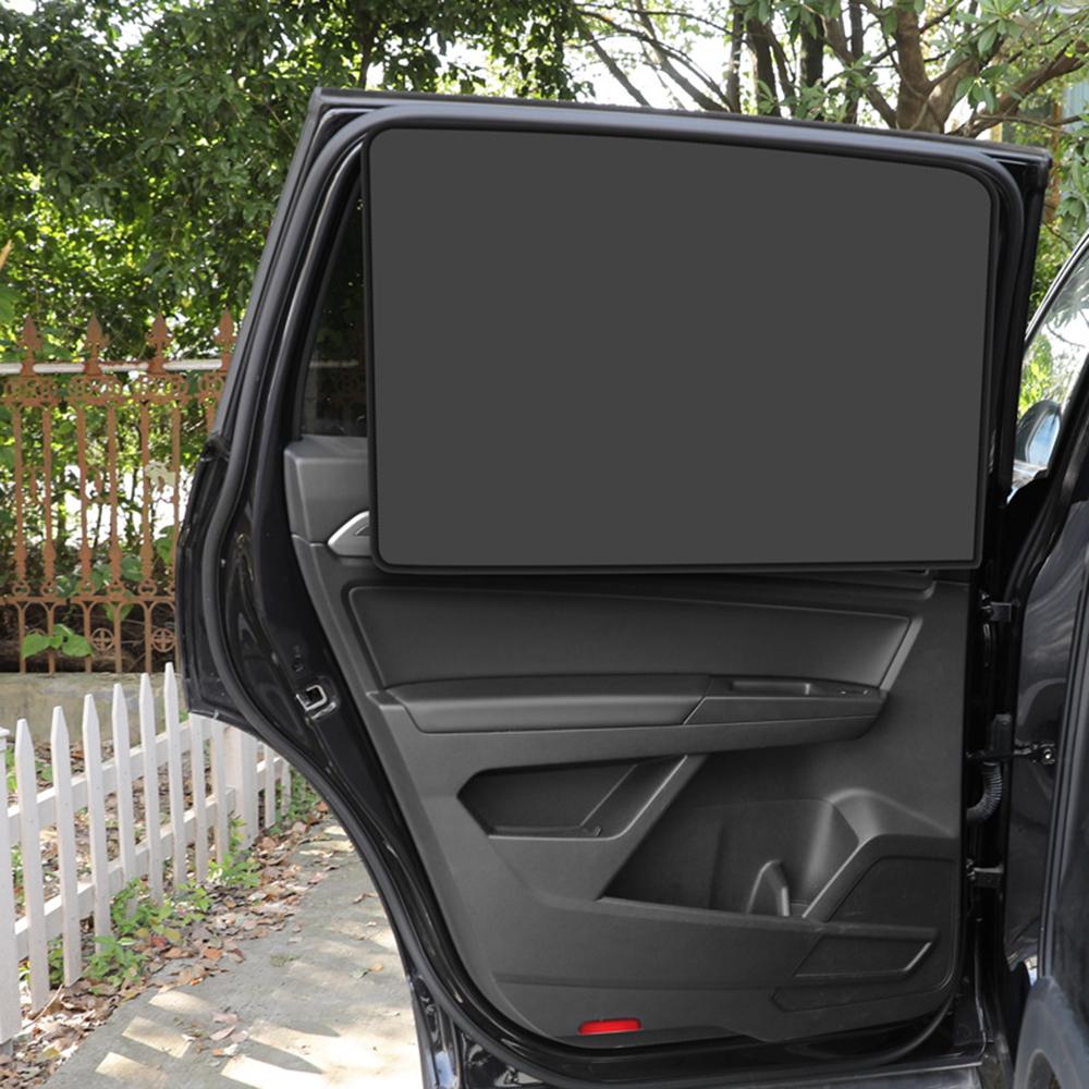2Pc/Set Magnet Car Side Window Curtain Privacy Curtains for Car Sun Shade Summer Sunshades UV Reflection Front/Back Window