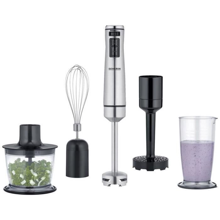 Mixeur Plongeant - SEVERIN - 3774 - 1000 W - Acier Inoxydable - Compatible Lave-vaisselle