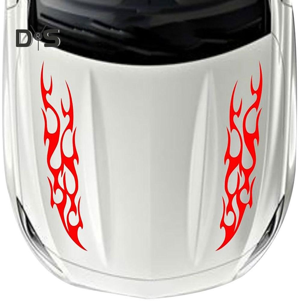 DYS Auto Shop Feuerreflektierende Autohaubenaufkleber, Aufkleber, Dekoration