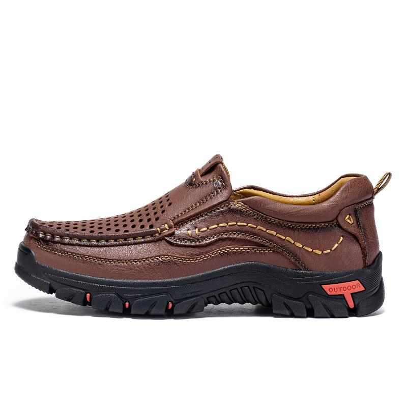 Popular men's shoes 48 men's casual shoes soft-soled overshoes spring new driving leather shoes