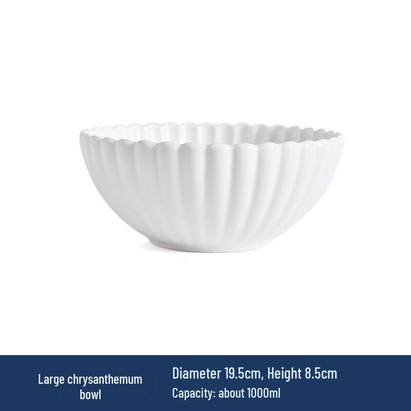 WA Retro Chrysanthemum Ceramic Bowl