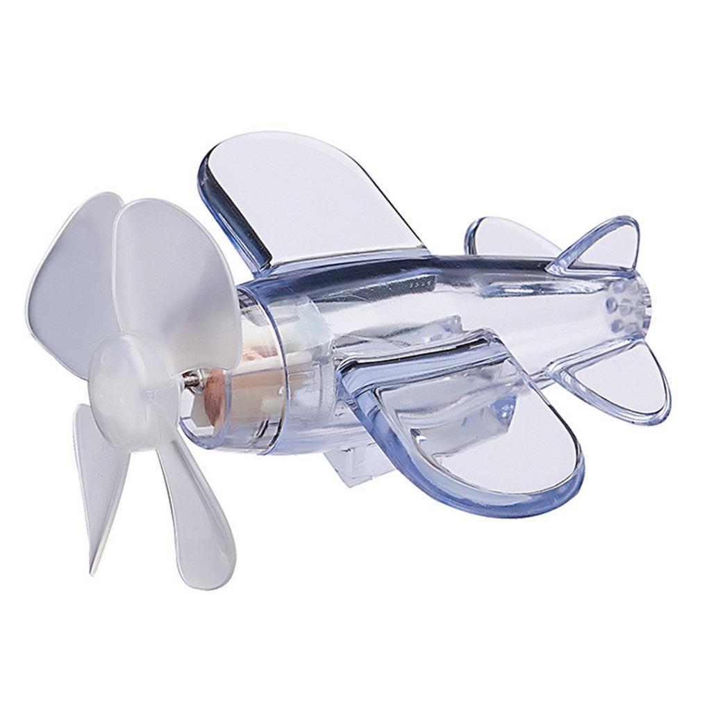 Wind Powered LED Airplane Ornament,Motorcycle & Car Electric LED Colorful Lights Rotatable Airplane Wind-Powered Airplane Decor