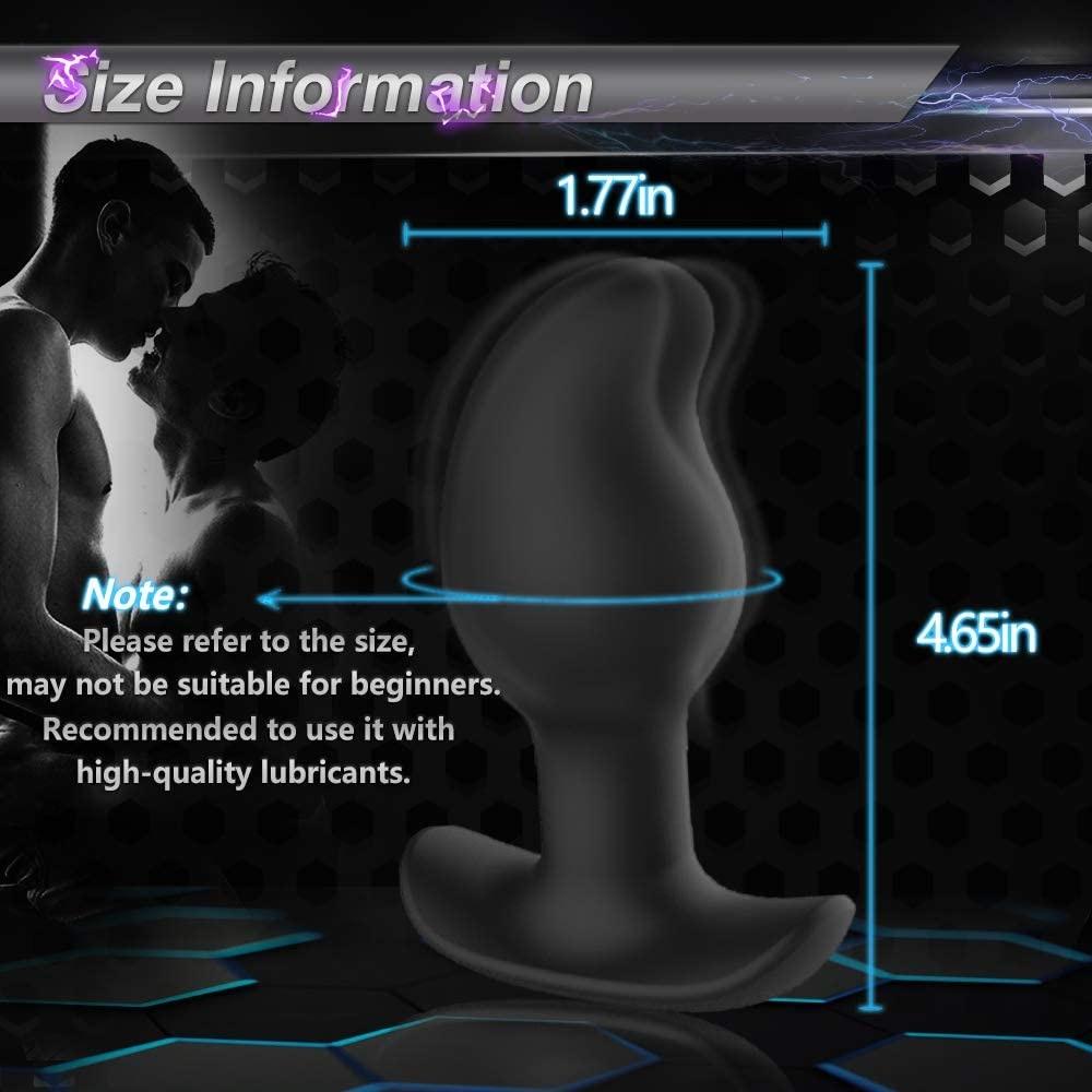 Electric Shock Anal Vibrator Anal Prostate Massager Stimulator 8 Vibration Modes Electric Stimulation Butt Plug Vibrating Plug