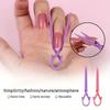 20pcs Nail Polish Protective Clips That Are Spill-Proof, Including Clamps, Acrylic Gel Extension Stickers, Mold Clips, and Tools for French Nails.