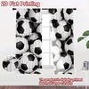 2D FLAT PRINTING 2pcs Curtains (Without Rod) Many Soccer Balls Popular Light Filtering Curtains Semi-Sheer Curtains Easter