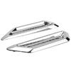 2x Chrome SUV Car Auto Air Flow Fender Side Vent Decoration Stickers Accessories
