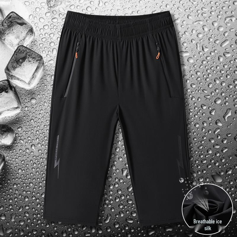 Men s Outdoor Quick-Dry Seven-Point Ice Silk Shorts XL