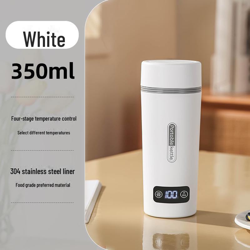 Portable Stainless Steel Electric Heating Cup - 110V Insulated Water Mug