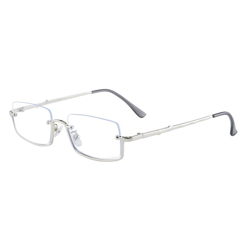 Retro Personalized Women'S Sunglasses Uv Protection Trend Half-Frame Glasses Fashion Versatile Sunglasses Men