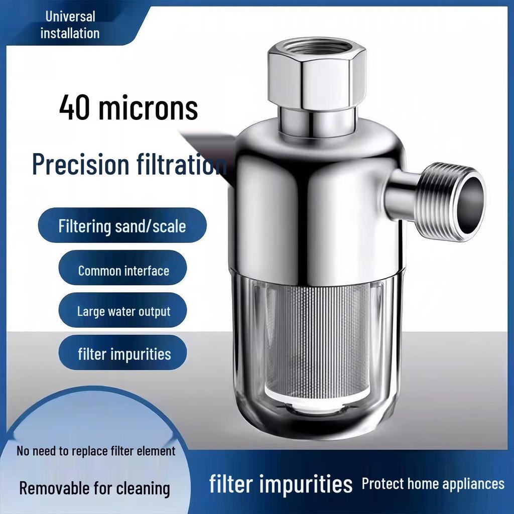 Household Electric Water Heater Pre-Filter and Scale Inhibitor for Tap Water and Washing Machines