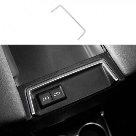 U-Shape Trim Silver Titanium Central Console Battery For Toyota Sienna 21-23