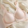 Front-hook Large Size Ultra-thin Breastfeeding Bra with Gathered Breasts and Breathable and Comfortable Wire-free Bra