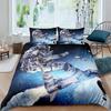 Astronaut Duvet Cover Set Galaxy Outer Space Bedding Set 3D Boys Cosmonaut Spaceman Comforter Cover Universe Planet Quilt Cover